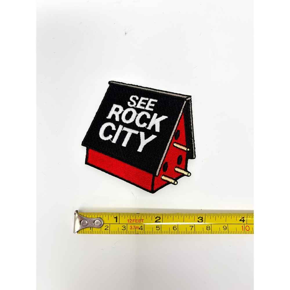 See Rock City Birdhouse Souvenir Patch Vintage Style Embroidered TN